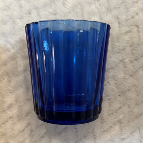 Vintage Cobalt Blue Glass Votive Candle Holder Caisa Mexico Collectible - Picture 5 of 5